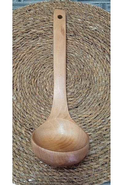 STOREMAX Jvnnshop Natural Wooden Ladle 27cm Soup Food Ladle 646268