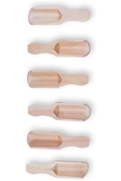STOREMAX Niffashp Wooden Spice Shovel Small 6 Pcs Storebuynff 1051353