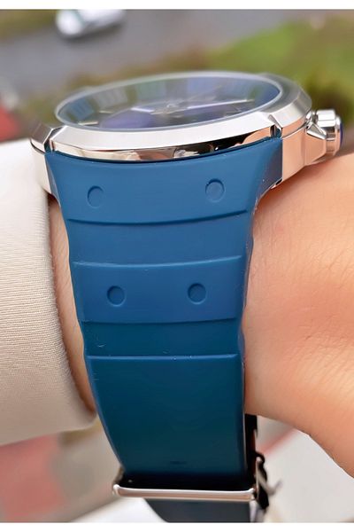 Reward Brand Navy Blue Inner Functions Active Men's Wrist Watch - Bracelet Gift