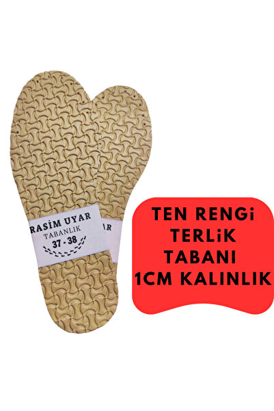 Rasim Uyar 5 Çift 1 cm Kalınlığında Papyon Desenli EVA Puff Terlik Tabanı - H...