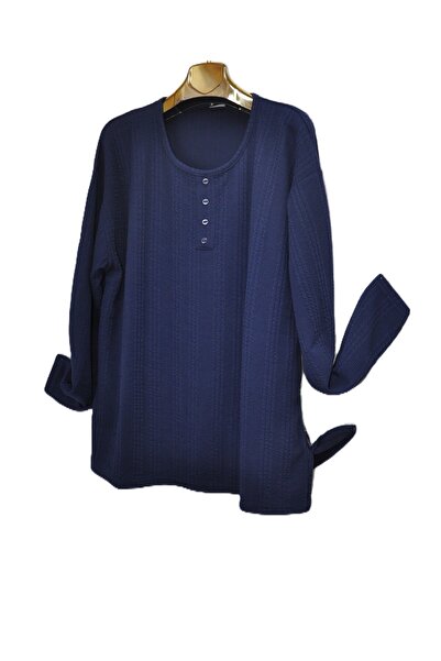 elma abone Super Battal Bamboo Winter Twist Mother Combed Cotton Blouse