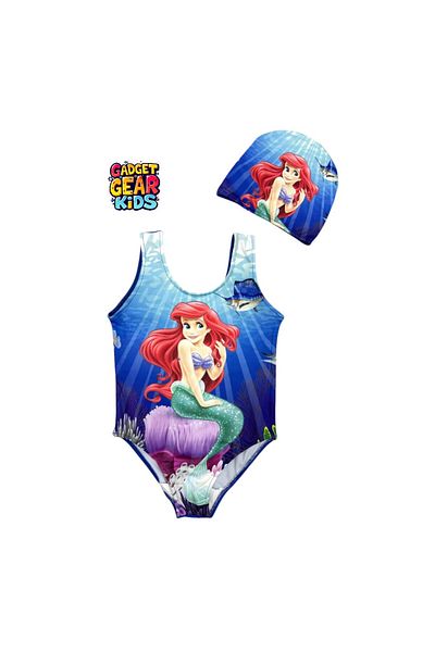 Gadget Gear Boned Swimsuit with Print Detail for Girl