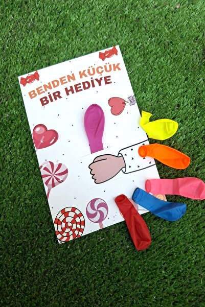 Emtory Home Balon Kartı | 10 Adet Renkli Balonlar ve Özel Kart - Doğum Günü H...