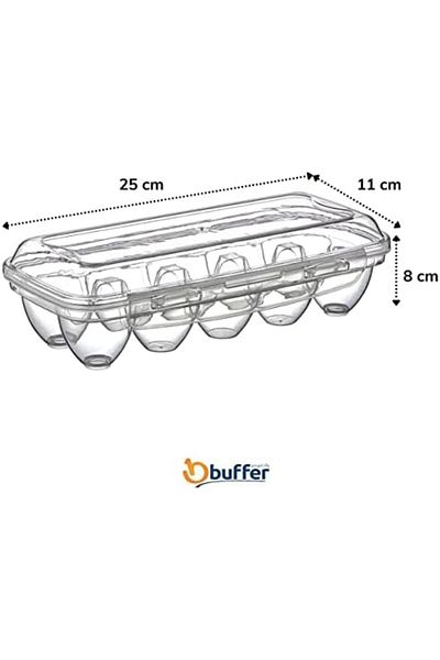 STOREMAX Sellbuystore 10 Compartment Egg Storage Box with Locking Lid Yu110 1053513
