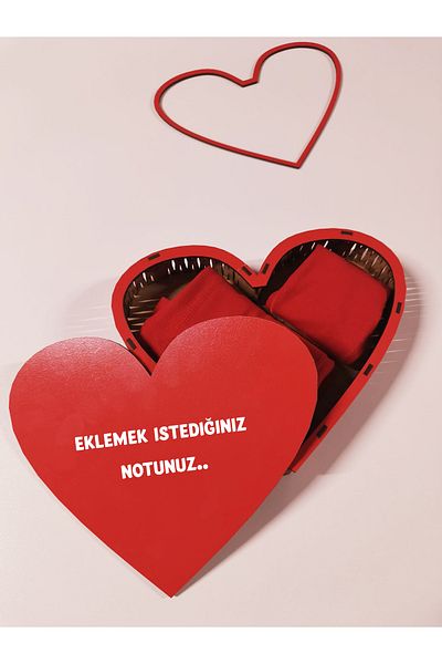 TexKid Heart Box Key and Lock Design Γυναικεία κιλότα και Ανδρικά Μπόξερ Σετ δύο τεμαχίων