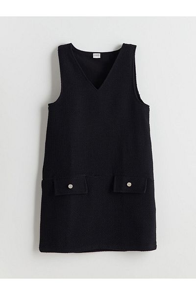 LC Waikiki V-Neck Girl's Dress