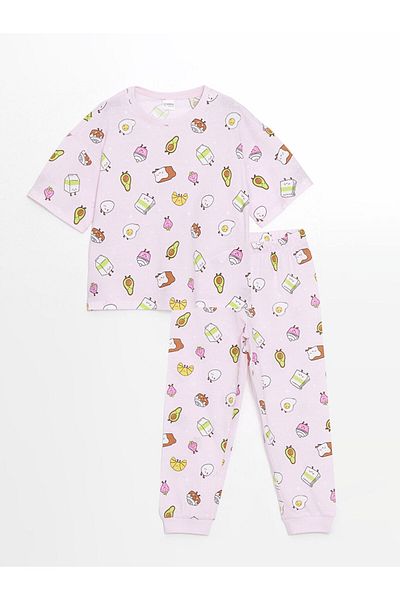 LC Waikiki Crew Neck - Girls' Pajama Set