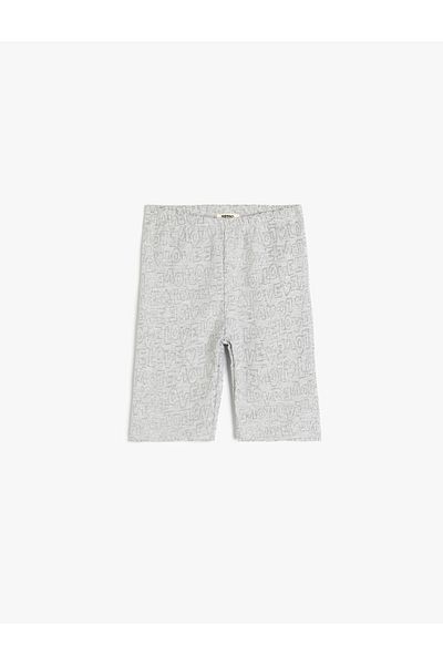 Koton New Season Elastic Waist Cotton Blended Basic Short Leggings