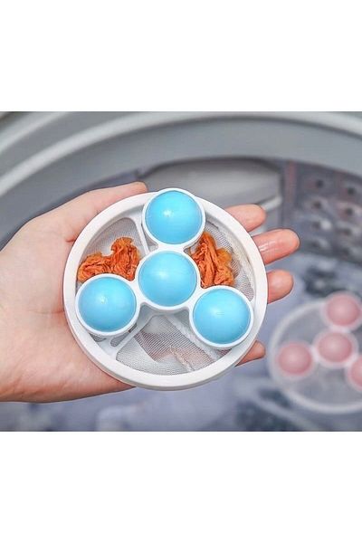 NEZADE STORE 2-Piece Napkin for Washing Machine - Dust - Pet Lint Collector Washable Lint Collector Mesh Apparatus