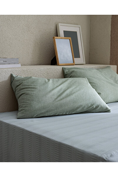 Madame Coco Delrico Double Cotton Sheet Set - Khaki