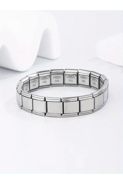 MODA Unisex Steel Italian Charm Bracelet Saşa Valentine's Day