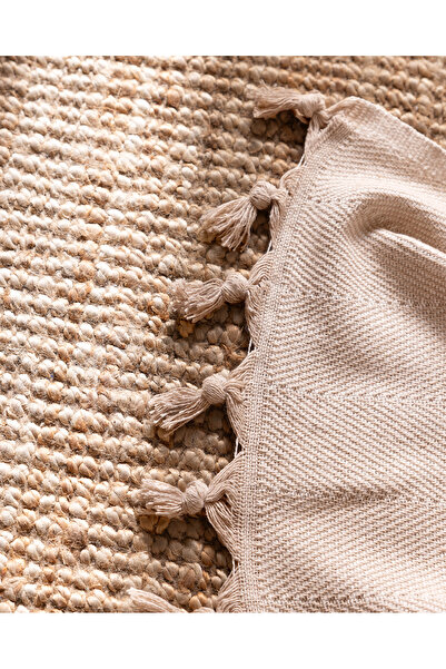 Madame Coco Rosny Koltuk Şalı - Bej - 175x200 cm