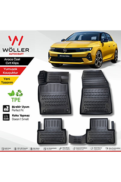 wöller Opel Astra L Paspas 2022 Sonrası 3d Havuzlu Paspas