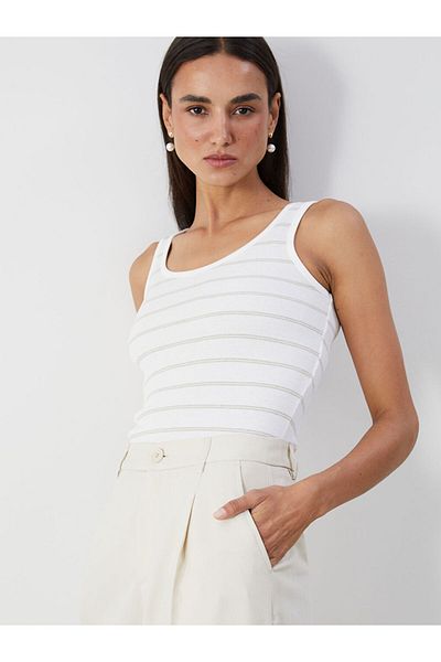 LC Waikiki New Season U Neck Striped Women's Athlete - S5Fp82Z8