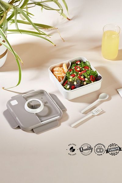 MUF HOME Lunch Box Lunch Box Set - Sportsmen Diet Student Fitness School Workplace Lunch Box 1250 ml