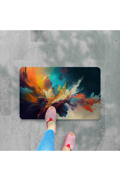 M&H Quality Digital Printed Pattern Decorative Door Front and Indoor Mat Washable Non-Slip Base