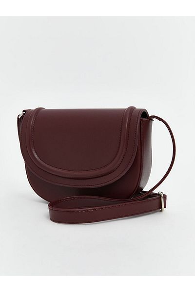 LC Waikiki Lcw Accessories Burgundy Leather Look Women's Shoulder Bag