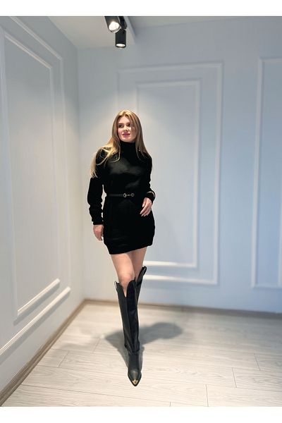 Store Turtleneck Knitwear Tunic Dress