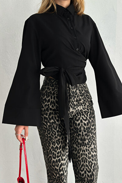 MOZENA Bağlama Detaylı Tasarım Gömlek