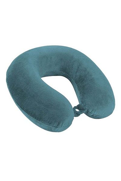 soufa dibaj Velvet Neck and Travel Pillow 30x25x10 cm - Turquoise