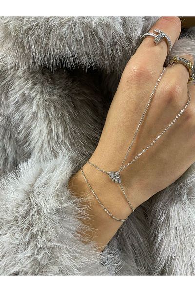 Niceboutique سلسلة العين الفضية الحمراء الحمراء