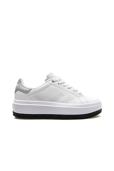 Lescon Pantofi de damă Loyal - Pantofi sport casual cu șireturi, 24k Loyal Z White