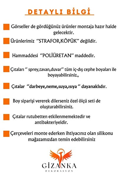 GİZANKA Koridor Kapı Çıta Tasarımı Boyanabilir Çıta Hazır Kesim (anka110)