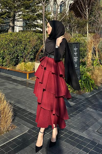 Poliyance Fusta Linya Burgundy