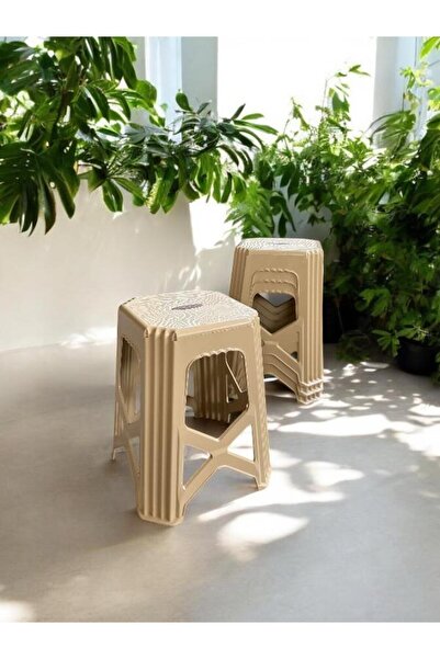 Perilla 4 Adet Selçuklu Büyük Boy Plastik Mutfak, Banyo, Balkon ve Bahçe Tabu...