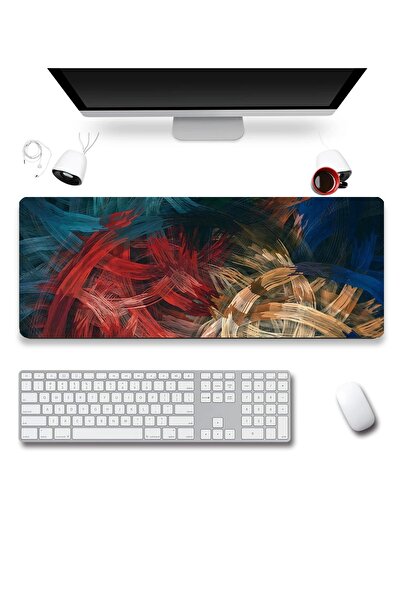 SonicTouch Linii colorate abstracte Gamer Gamer Tastatură rezistentă la lichi...