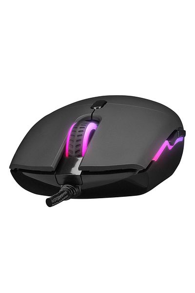 Rampage Smx-r63 Glory USB Negru RGB Iluminat 6400 dpi Gaming Mouse Mouse Model nou 718675