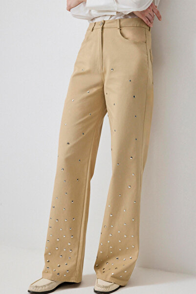 Touché Privé Troque Stright Fit Gabardin Pants