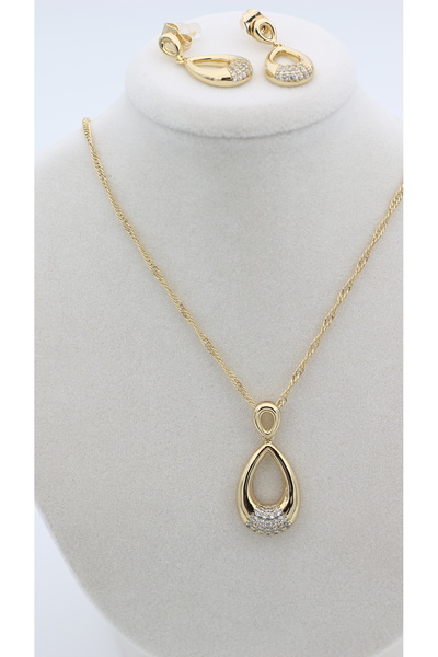 XUPING JEWELRY Stil Incisi/Xupıng Jewelry 14 Ayar Altın Kaplama Damla Zirkon ...