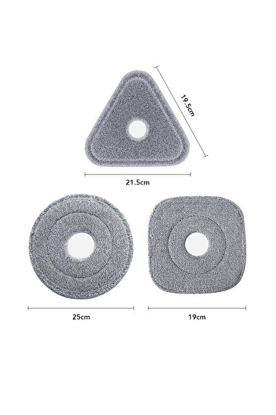 Miyano M80 Plus M90 Plus 3 lü Yedek Mop Bezi Seti