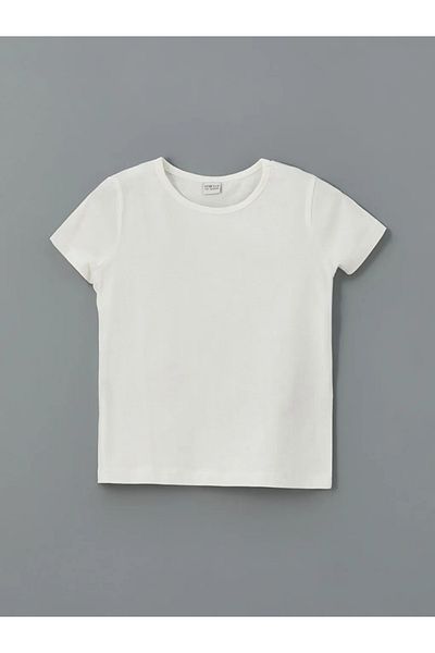 LC Waikiki Lcw Eco Green Crew Neck Girls T-Shirt and Shorts