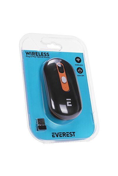 Everest SMW-444 Usb Siyah Bluetooth ve 2.4Ghz Optik Wireless Mouse