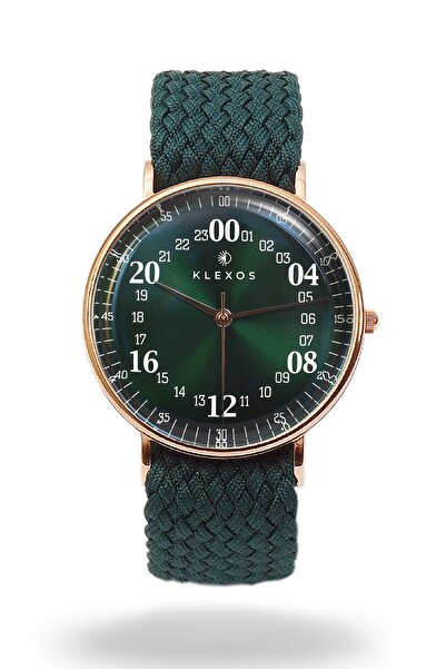 KLEXOS 24 Saat Kadranlı Kol Saati | Dream Everglades Rose Gold Casual