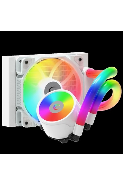 Rampage ICEBLADE C4 Beyaz 72CFM 2000RPM ARGB Fan AM5/LGA1700 Uyumlu Ledli Tüp...