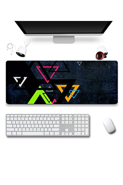 SonicTouch Modele geometrice colorate triunghiulare Gamer Gamer Tastatură rez...