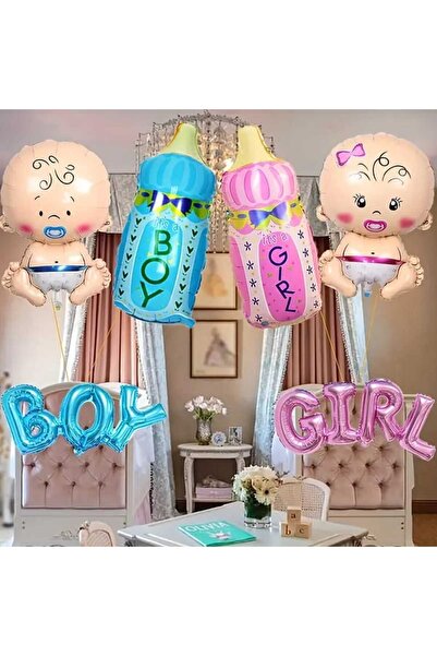 DÜVENCİ TİCARET CİNSİYET PARTİ BOYGIRL FOLYO BALON SET