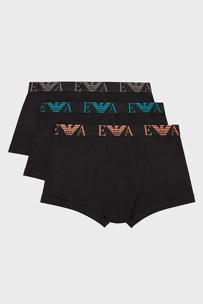 Emporio Armani Monogram Logo Stretch Cotton 3 Pack Boxer Men's Boxer