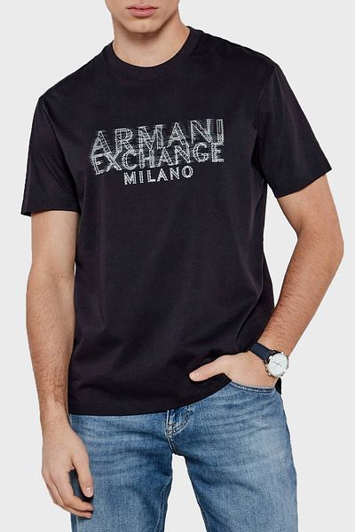 Armani Exchange Armani Exchage - Ανδρικό T-Shirt XM με λεπτομέρεια από 100% βαμβακερή πέτρα 000326   AF10364 ΟΥΒ