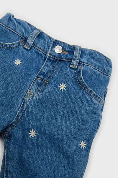 DeFacto Baby-Jeans mit Blumenmuster und weitem Bein D9440a525sp