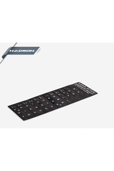 HADRON Hdx8259 Keyboard Sticker Keypad Turkish F Black