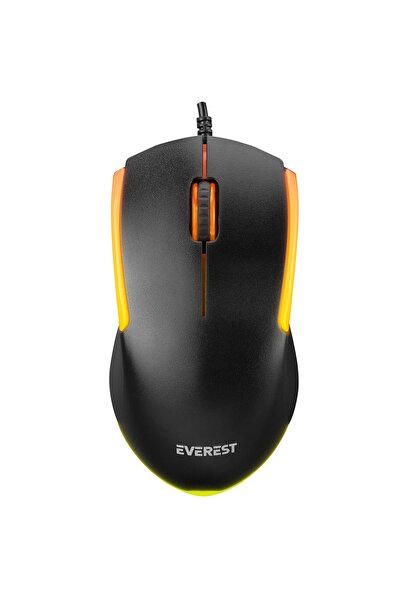 Everest Km-r59 Forza Plus Siyah Usb Rainbow Backlight Q Klavye + 1200 Dpi Mouse Set 35993