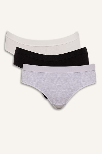 DeFacto Gerippte Slips im 3er-Pack – Cut to Fall in Love E4216ax25sp