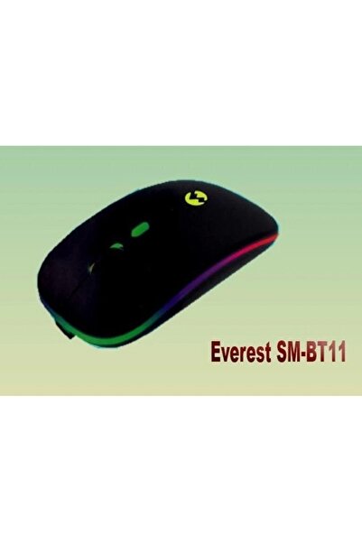 Everest Işıklı Wireless Mouse Dahili Şarj Edilebilir Pil