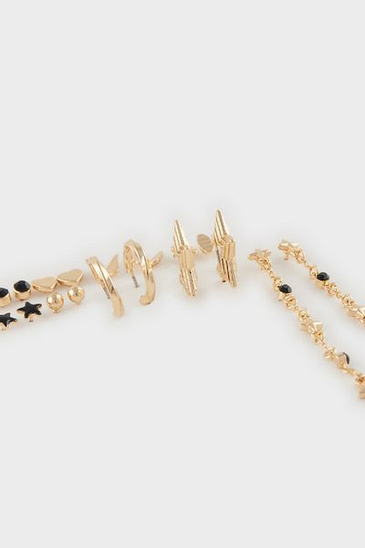DeFacto Damen-Ohrringe aus 9er-Gold E4454axns