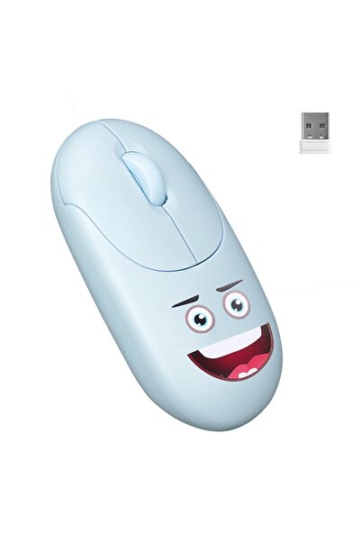 Everest Sm-26 Fashıon 2.4ghz Mavi Kabartmalı Kablosuz Mouse