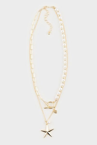 DeFacto Damen-Halskette mit Sterndetails E3997AXNS